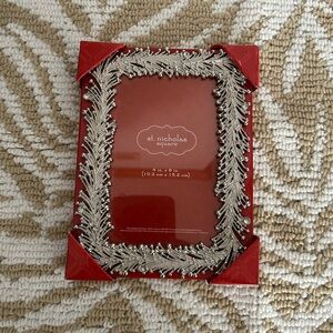 St. Nicholas Square Festive Red Frame with Silver Accents